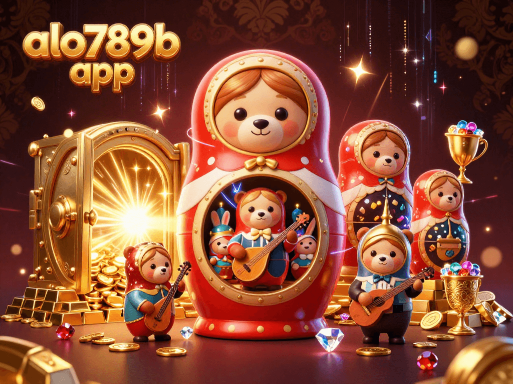 Engage in the thrilling world of the alo789b app, featuring vibrant casino characters and exciting gems.